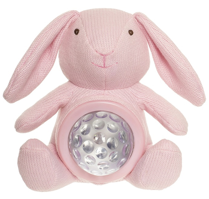 Teddy Lights Natlampe Kanin, lyserød - Teddykompaniet